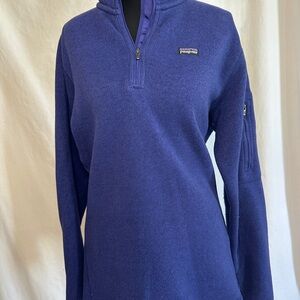Women's Blue Patagonia Fleece Pullover XL